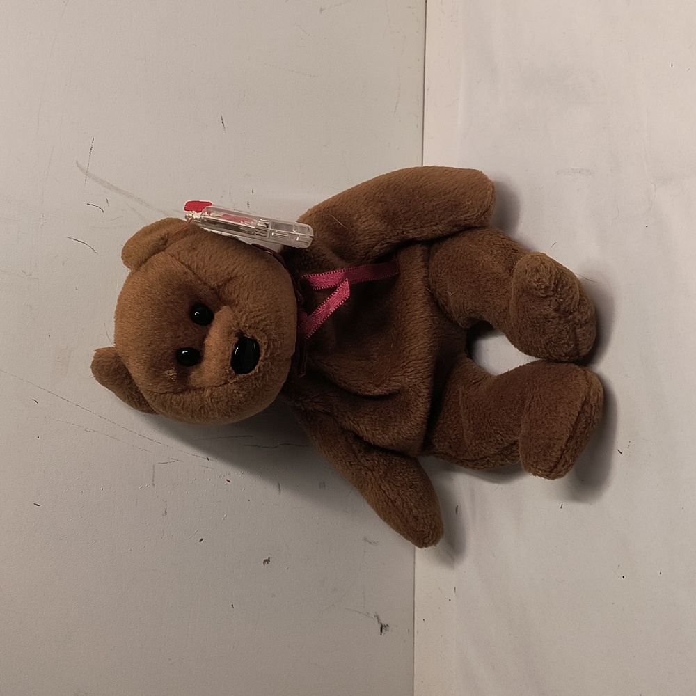 TY BEANIE BABY TEDDY BEAR 1993 RETIRED NO HEART TAG 9"